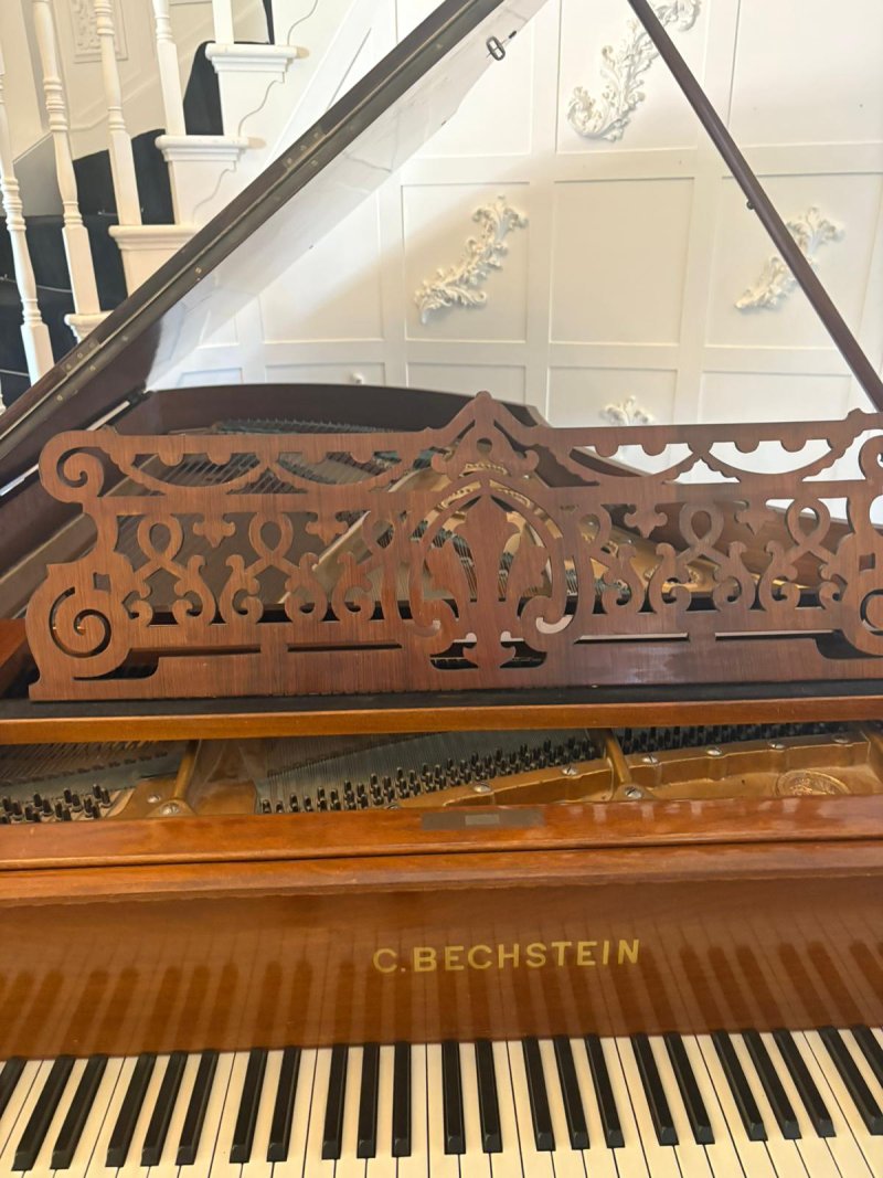 Exceptional Quality Antique C.Bechstein Victorian Rosewood Boudoir Grand Piano Model V (1898) - Image 11